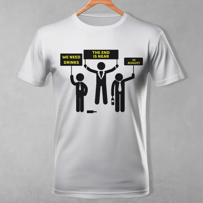 Prilagođena majica za momačku večer - Kraj je blizu