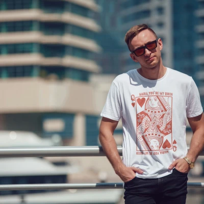 Prilagođena majica za muškarce - Kralj srca