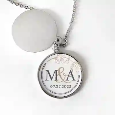 Personalizirani medaljon - Inicijali i datum obljetnice