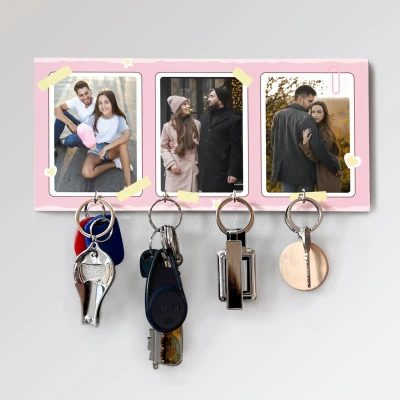 Prilagođeni držač za ključeve – S tri slike