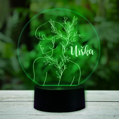 Personalizirana LED lampa s apstraktnim uzorkom