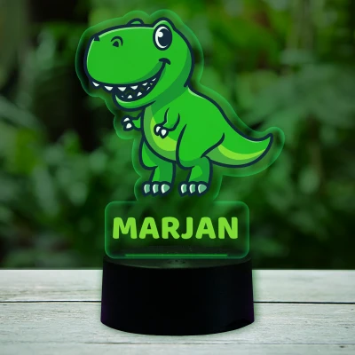 Personalizirana 3D LED lampa s dinosaurom