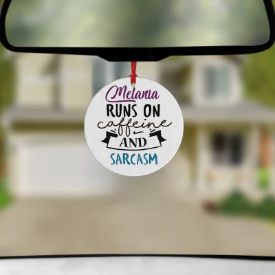 Personalizirani osveživač auta - Pokreće ga kofein