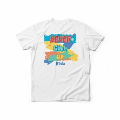 Personalizirana muška majica – Never Give Up