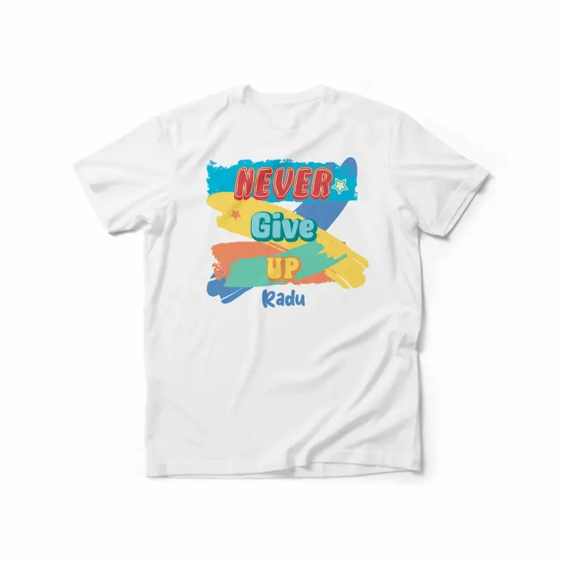 Personalizirana muška majica – Never Give Up