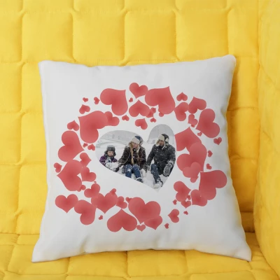 Personalizirani jastuk s srcima