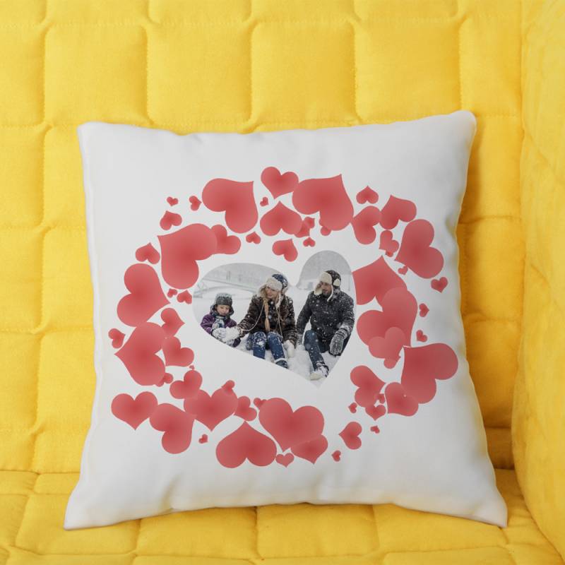 Personalizirani jastuk s srcima