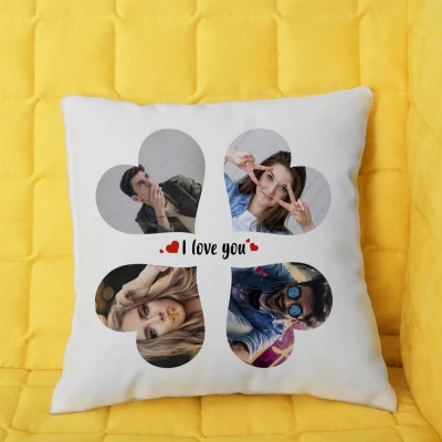 Personalizirani jastuk s 4 srca