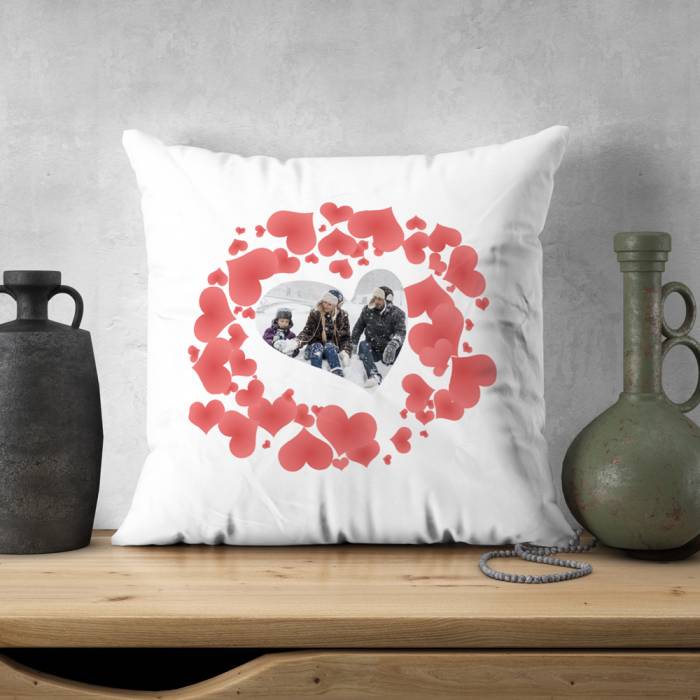 Personalizirani jastuk s srcima