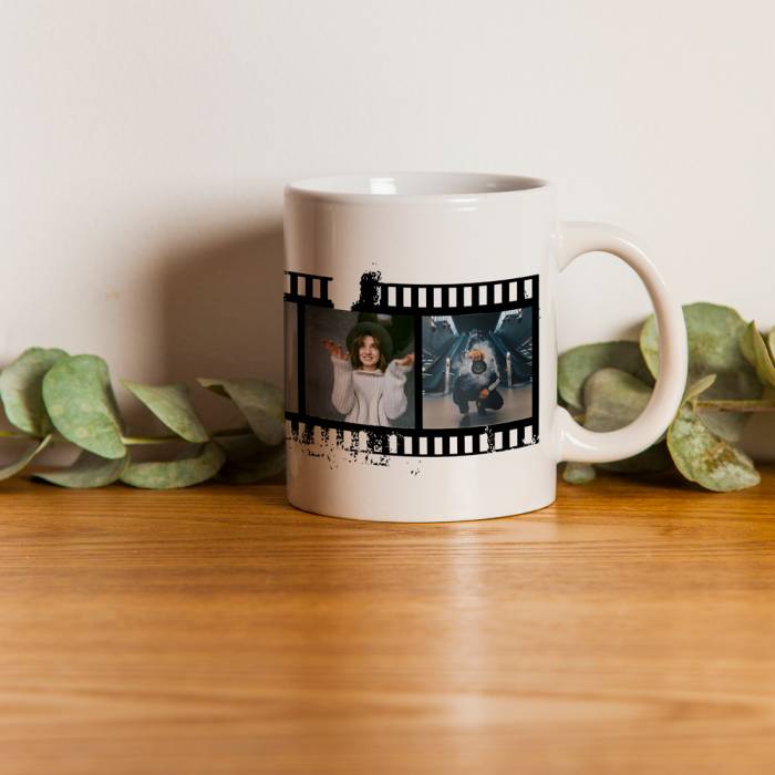 Personalizirana šalica s fotografijama u filmskoj traci