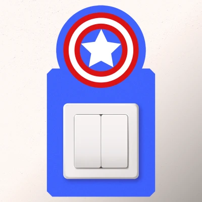 Sticker za zid Captain America