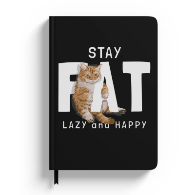 Smiješna bilježnica s mačkom