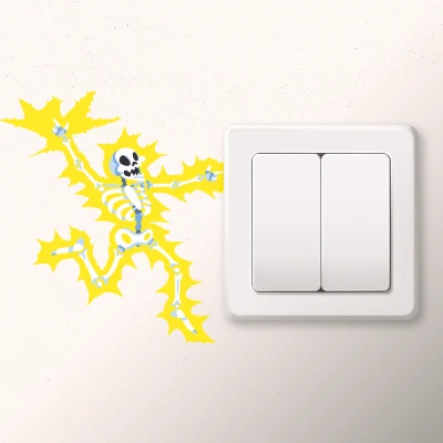 Sticker prekidač funny