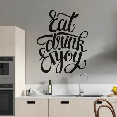 Sticker za zid Eat Drink Enjoy