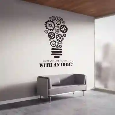 Naljepnica Sve počinje s idejom