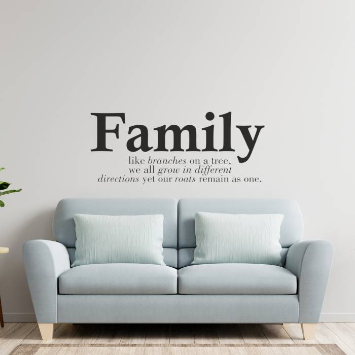 Sticker za zid – Family.