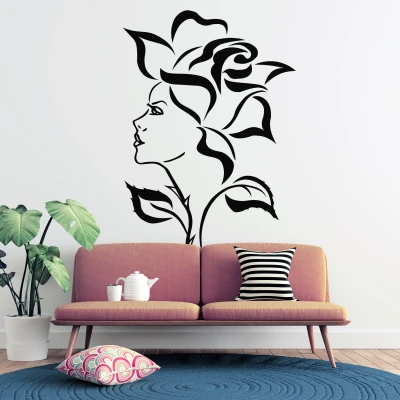 Zidna naljepnica cvjetni motiv