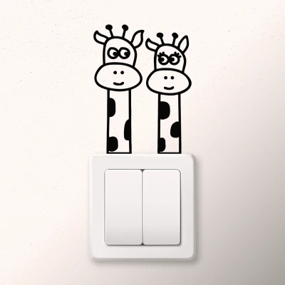 Sticker za prekidač s žirafama