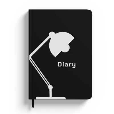 Personalizirani bilježnica s lampom i tekstom