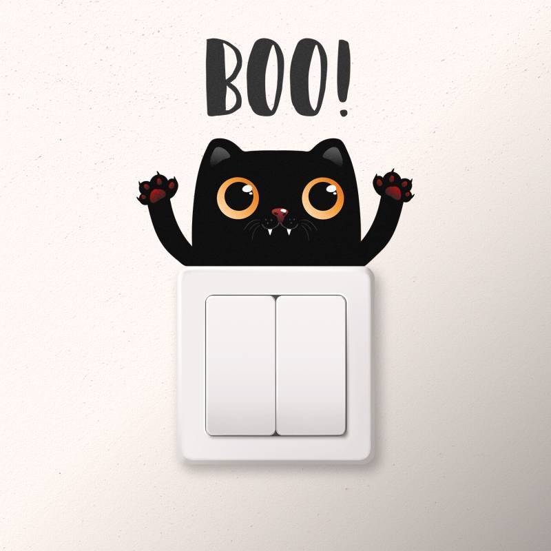 Sticker prekidač Mačka Boo