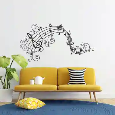 Muzikalni ornament sticker