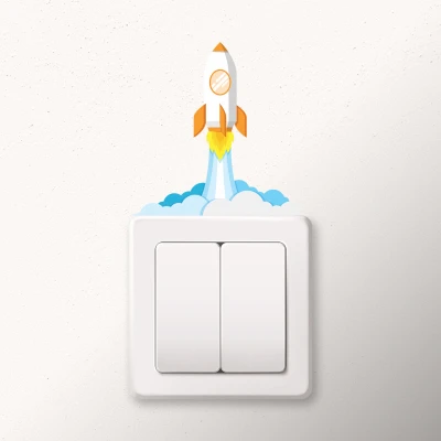 Naljepnice za prekidač Lansiranje