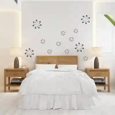 Set od 12 cvjetnih naljepnica
