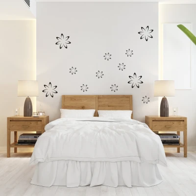 Set od 12 cvjetnih naljepnica