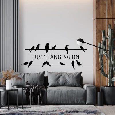 Sticker za zid – Just Hanging On