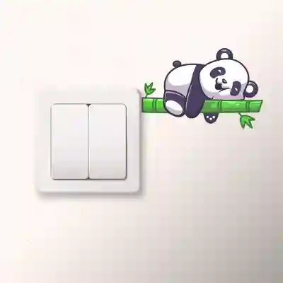 Sticker za prekidač Sleepy Panda