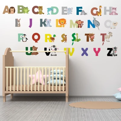 Set naljepnica za dječju sobu - Abeceda