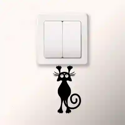 Sticker prekidač Mačka