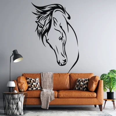Dekorativna naljepnica-Silueta konja