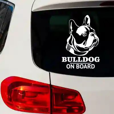 Auto naljepnica s buldogom