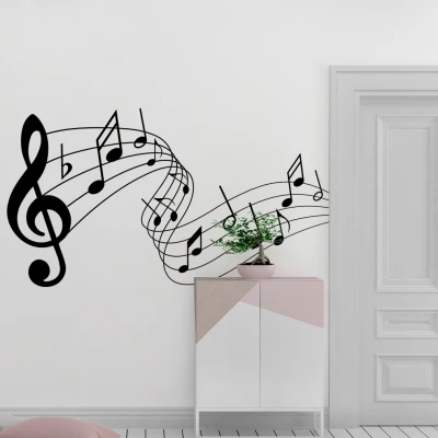 Glazbene zidne naljepnice - visoki ključ