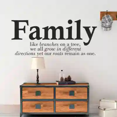 Sticker za zid – Family.