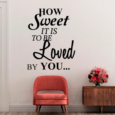 Naljepnica za zid – Loved by You.