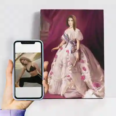 Slika princeze kraljevskog stila