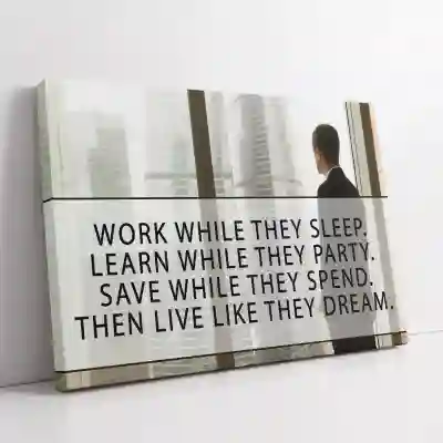 Personalizirana platnena slika – Work While