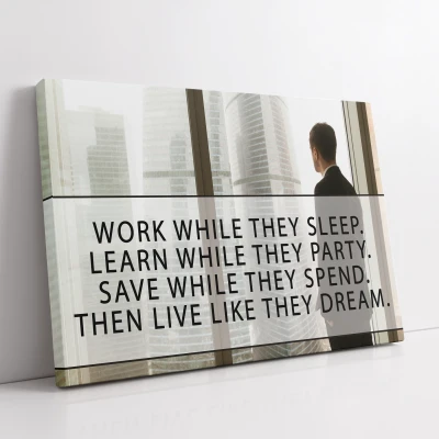 Personalizirana platnena slika – Work While