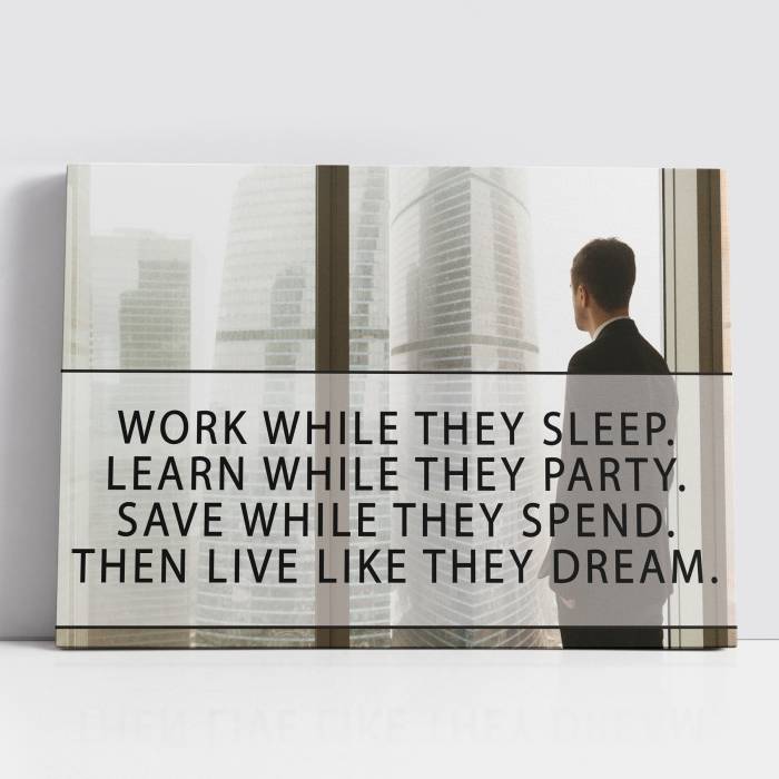 Personalizirana platnena slika – Work While