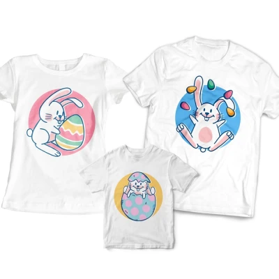 Obiteljski set majica za Uskrs