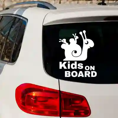 Naljepnica za auto Djeca na brodu