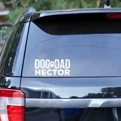 Auto naljepnica - Dog Dad