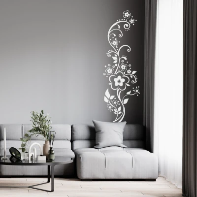 Cvjetne zidne naljepnice