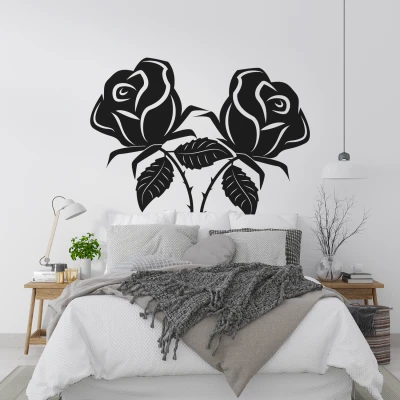 Zidne naljepnice ruže