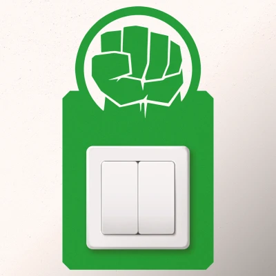 Sticker za zid Hulk