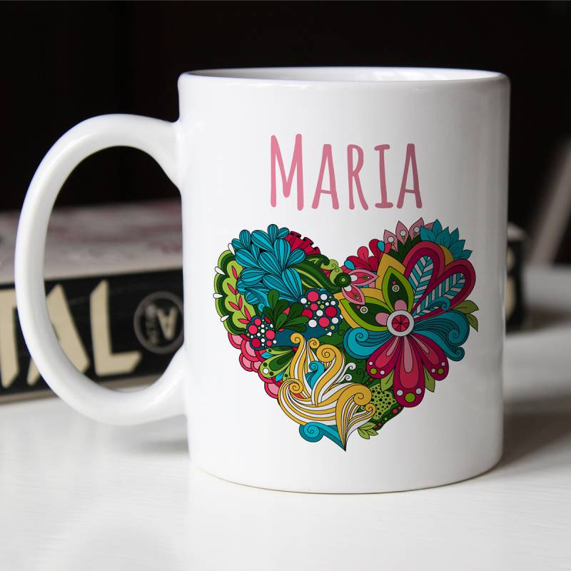 Šalica s personalizacijom u obliku srca