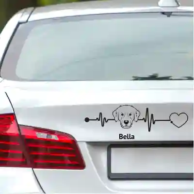 Personalizirana auto naljepnica Labrador