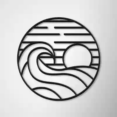 Zidni ukras - Abstract Sunrise